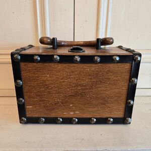 Vintage Olympic Wood Purse Made in Japan